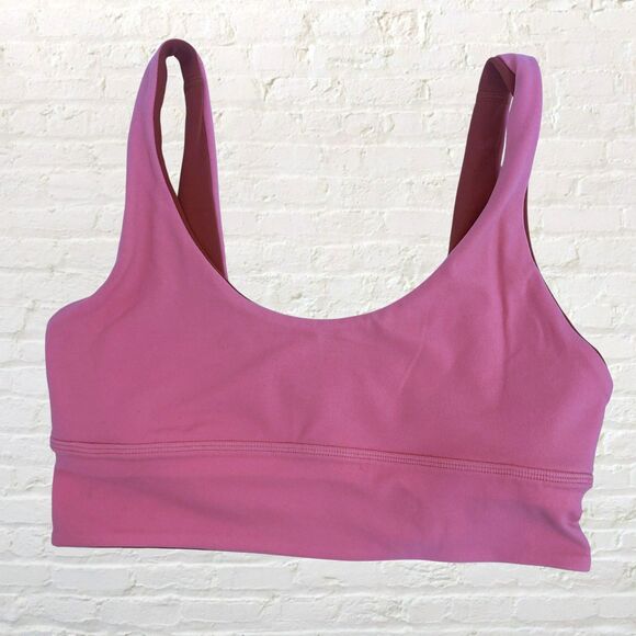 Lululemon Align Reversible Bra 8 Light Support Smoky Red Pink Blossom - Picture 3 of 14